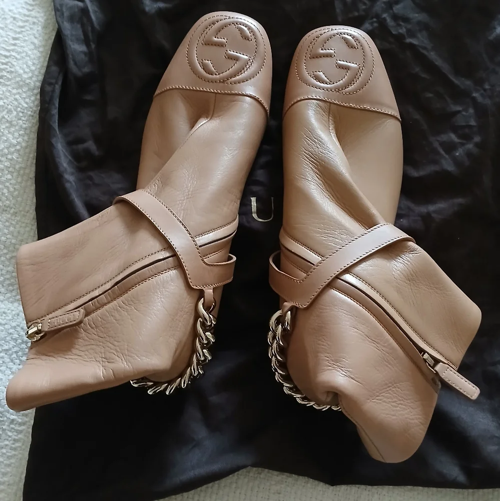 New. Gucci soho GG ankle boot, side zipper - Picture 4 of 13